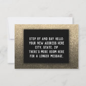 Wijziging van adres We verhuisden het huis met war Aankondiging (Achterkant)