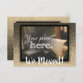 Wijziging van adres We verhuisden het huis met war Aankondiging (Voorkant / Achterkant)