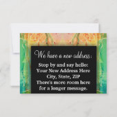 Wijziging van adres We verhuisden het huis met war Aankondiging (Achterkant)