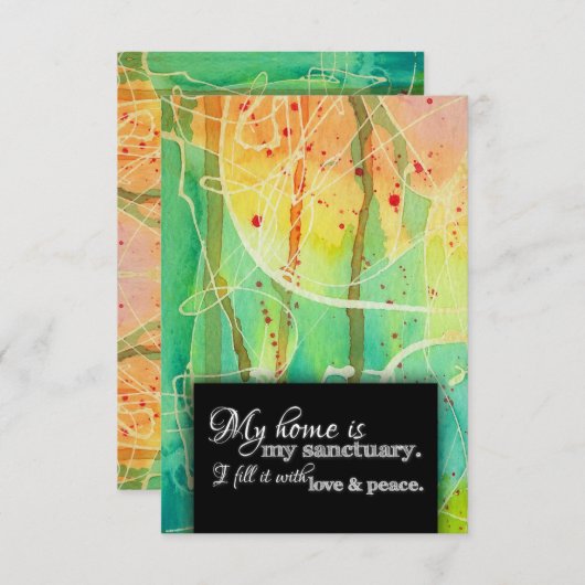 Wijziging van adres We verhuisden het huis met war Aankondiging (Voorkant / Achterkant)