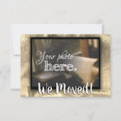 Wijziging van adres We verhuisden het huis met war Aankondiging (Voorkant)