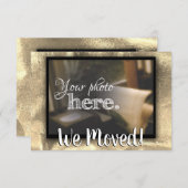 Wijziging van adres We verhuisden het huis met war Aankondiging (Voorkant / Achterkant)