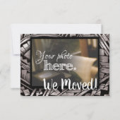 Wijziging van adres We verhuisden het huis met war Aankondiging (Voorkant)