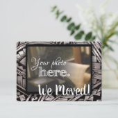 Wijziging van adres We verhuisden het huis met war Aankondiging (Staand voorkant)