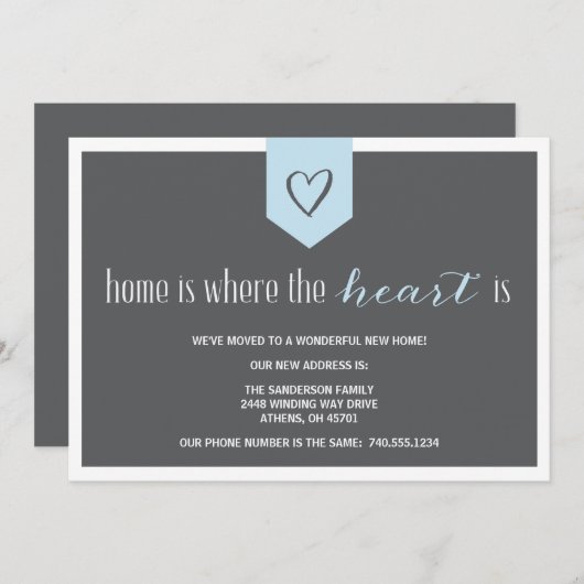 Wijziging van adresaankondiging aankondiging (Voorkant / Achterkant)