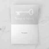 Wijziging van adresbewegende kaart met sleutel (Binnen)