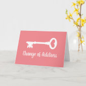 Wijziging van adresbewegende kaart met sleutel (Gele Bloem)