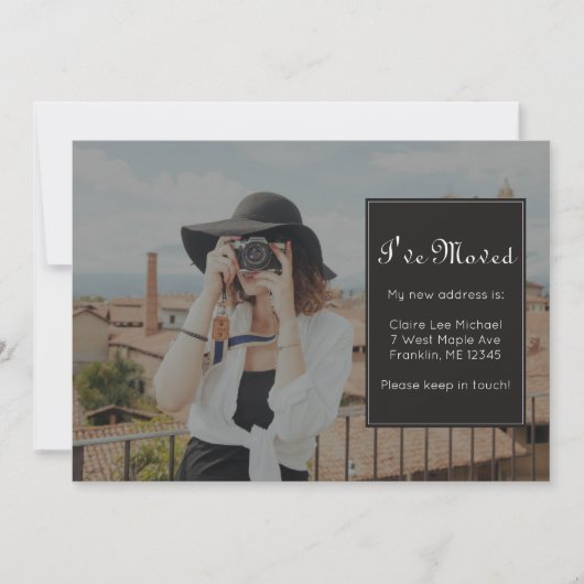 Wijziging van adresfoto en Stippen Aankondiging (Voorkant)