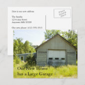 Wijziging van adreskaart: grote bagage aankondigingskaart (Voorkant / Achterkant)