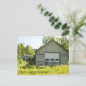 Wijziging van adreskaart: grote bagage aankondigingskaart (Staand voorkant)