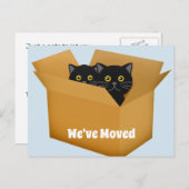 Wijziging van adreskaartje Postkaart Aankondigingskaart (Voorkant / Achterkant)