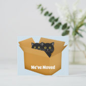 Wijziging van adreskaartje Postkaart Aankondigingskaart (Staand voorkant)