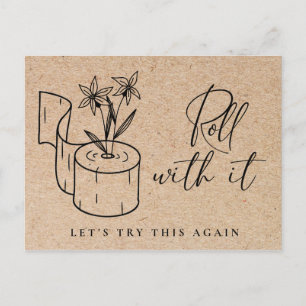 Wijziging van datum Gebeurtenis uitgestelde annule Briefkaart