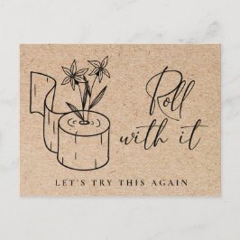 Wijziging van datum Gebeurtenis uitgestelde annule Briefkaart