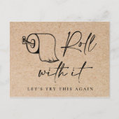 Wijziging van datum Gebeurtenis uitgestelde annule Briefkaart (Voorkant)