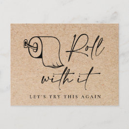 Wijziging van datum Gebeurtenis uitgestelde annule Briefkaart