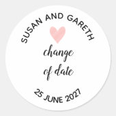 wijziging van datum ronde sticker (Voorkant)