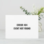 Wijziging van Datum Uitgestelde Funny Canceled Eve Kaart (Staand voorkant)