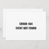 Wijziging van Datum Uitgestelde Funny Canceled Eve Kaart (Voorkant / Achterkant)