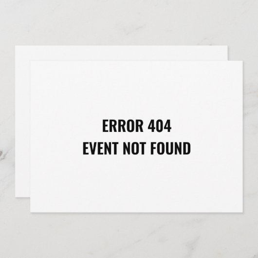 Wijziging van Datum Uitgestelde Funny Canceled Eve Kaart (Voorkant / Achterkant)