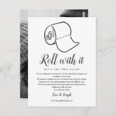 Wijziging van Datum Uitgestelde Geannuleerde Gebeu Briefkaart (Voorkant / Achterkant)