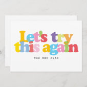 Wijziging van Datum Uitgestelde geannuleerde gebeu Save The Date (Voorkant / Achterkant)