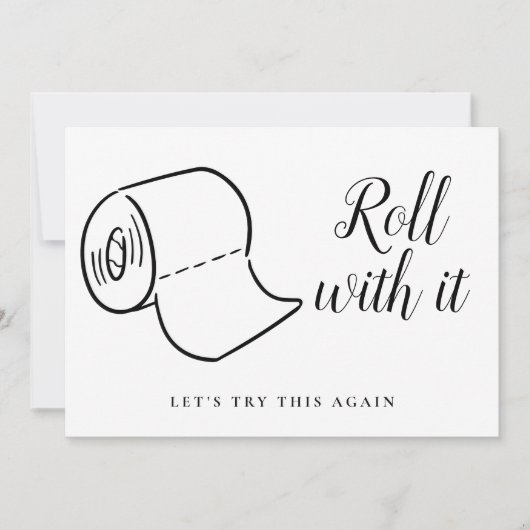 Wijziging van Datum Uitgestelde geannuleerde gebeu Save The Date (Voorkant)