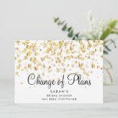 Wijziging van Datum Uitgestelde Vrijgezellenfeest Save The Date (Staand voorkant)