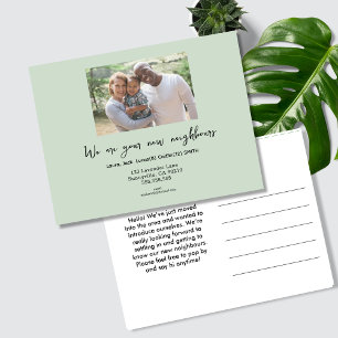 Wijziging van de adreskaart aankondigingskaart