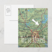 Wijziging van de adreskaart aankondigingskaart (Voorkant / Achterkant)