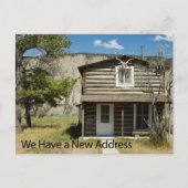 Wijziging van de adreskaart: Log Cabin 2 Aankondigingskaart (Voorkant)