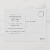 Wijziging van de plannen Foto Huwelijk Wijziging v Briefkaart (Achterkant)