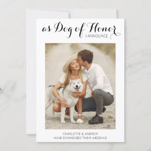 Wijziging Van De Plannen Hond Huwelijk Aankondigin Save The Date
