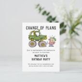 Wijziging van de plannen voor annulering van een p briefkaart (Staand voorkant)