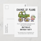 Wijziging van de plannen voor annulering van een p briefkaart (Voorkant / Achterkant)