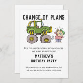 Wijziging van de plannen voor annulering van een p kaart (Voorkant / Achterkant)