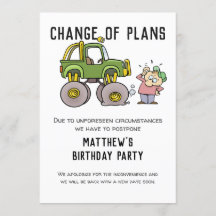 Wijziging van de plannen voor annulering van een p