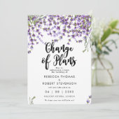 wijziging van de plannen voor de bruiloft van lave kaart (Staand voorkant)