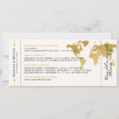 Wijziging van de plannen Wereldkaart boarden Ticke Aankondiging (Achterkant)