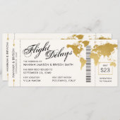 Wijziging van de plannen Wereldkaart boarden Ticke Aankondiging (Voorkant / Achterkant)