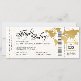 Wijziging van de plannen Wereldkaart boarden Ticke Aankondiging