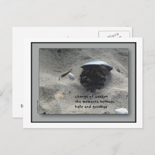 Wijziging van de seizoenen briefkaart (Voorkant / Achterkant)