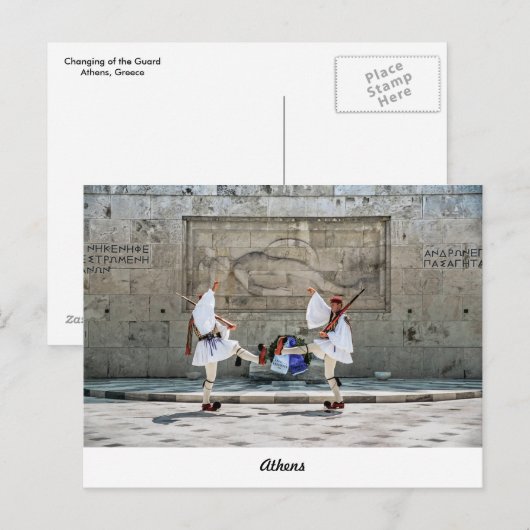 Wijziging van de wacht briefkaart (Voorkant / Achterkant)