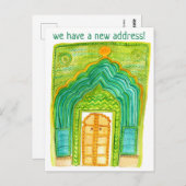 Wijziging van de Waterverf van adresbewegende paco Briefkaart (Voorkant / Achterkant)