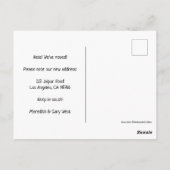 Wijziging van de Waterverf van adresbewegende paco Briefkaart (Achterkant)