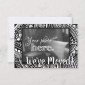 Wijziging van het adres dat we hebben verplaatst,  aankondiging (Voorkant)