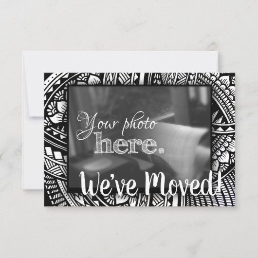 Wijziging van het adres dat we hebben verplaatst, aankondiging (Voorkant)