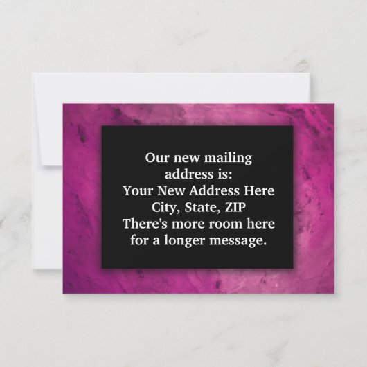 Wijziging van het adres dat we hebben verplaatst, aankondiging (Achterkant)