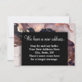 Wijziging van het adres dat we hebben verplaatst,  aankondiging (Achterkant)