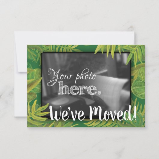 Wijziging van het adres dat we hebben verplaatst, aankondiging (Voorkant)